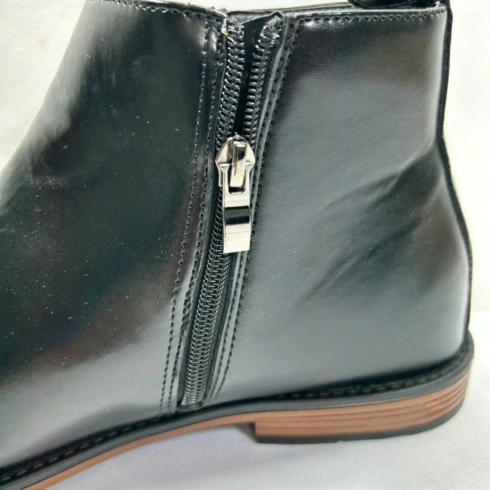 New York & Company‎ Men's David Chelsea Boots Almond Toe Black US 12